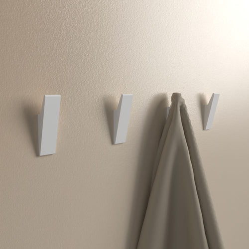 No-Drill Adhesive Wall Hooks (Set of 4)