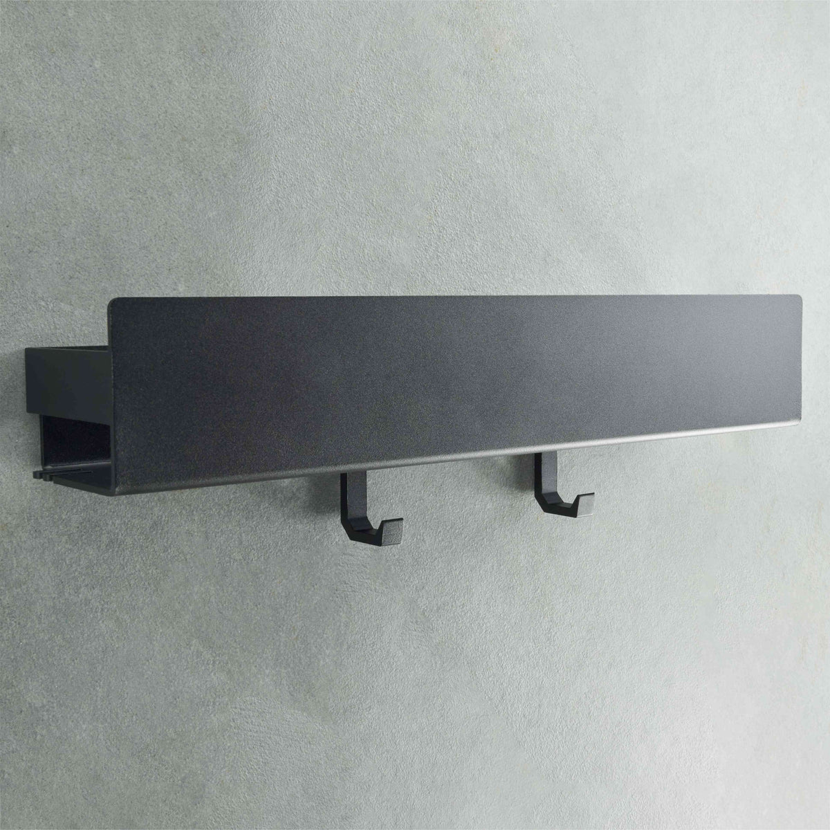 Drill-Free Shower Shelf Matte Black 17 inch - Main View