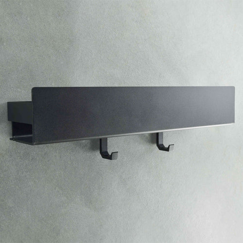Drill-Free Shower Shelf Matte Black 17 inch - Main View
