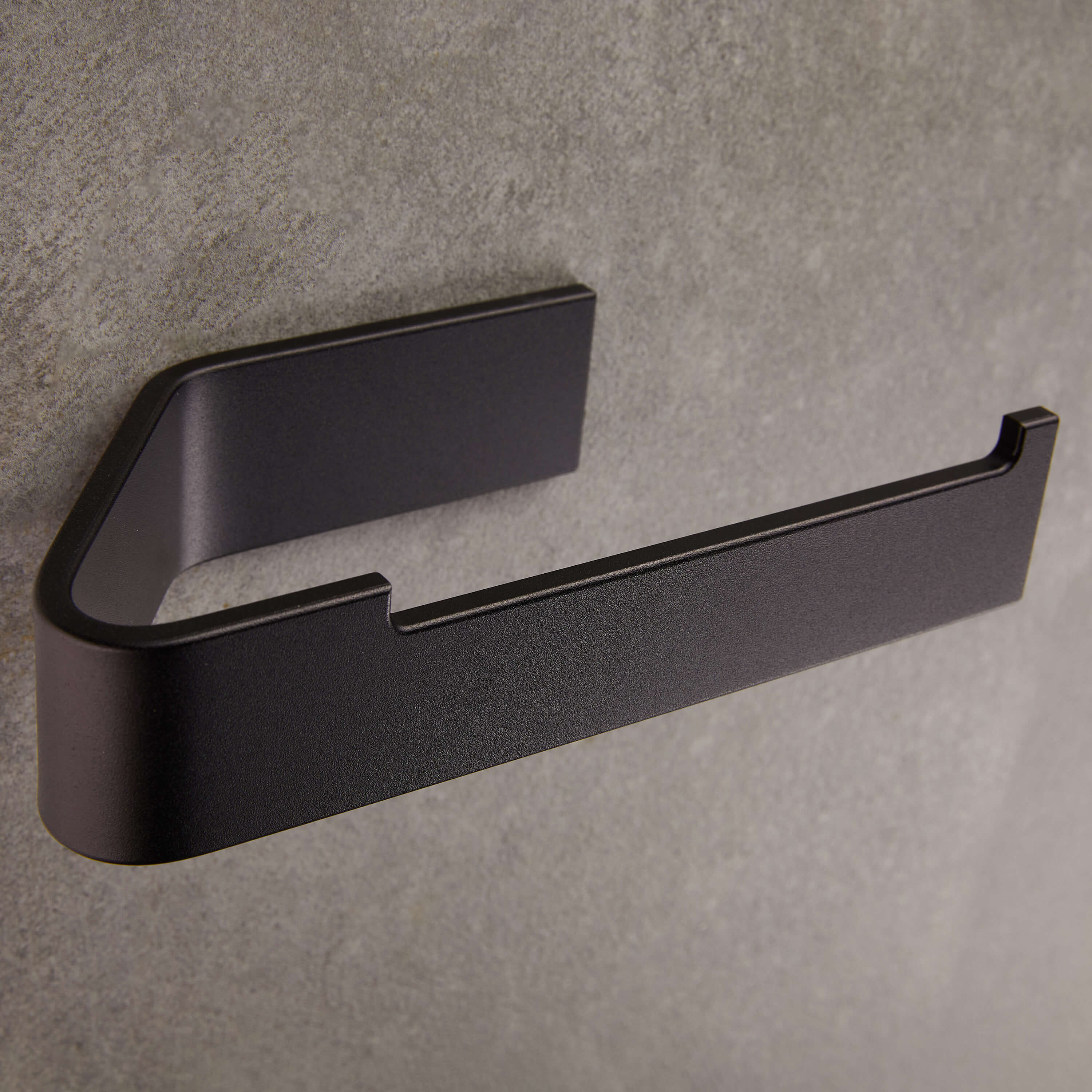 Matte Black toilet paper holder black