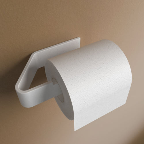 Drill-Free Toilet Paper Holder – Adhesive Wall Mount